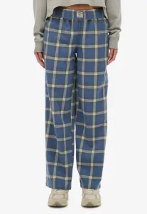 Проверьте эластичные брюки Superdry & Co, Navy Green Check