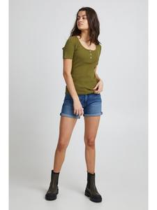 Футболка IHSUPER Slim Fit цвета авокадо ICHI