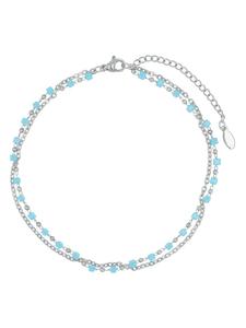 Adeliás Женский кулон из нержавеющей стали с жемчужиной, серебристый