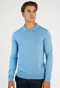 Джемпер-Поло с застежкой-молнией Lindbergh, Sky Blue Mel