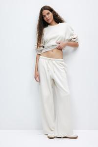 Широкие спортивные штаны H&M, бежевый