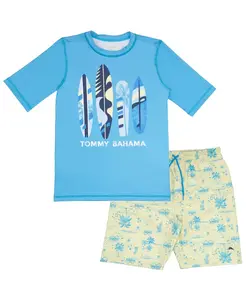 Мальчиковый комплект для плавания: рашгард и плавки 2 предмета Tommy Bahama