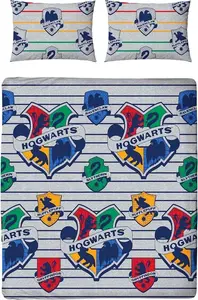 Комплект постельного белья Гарри Поттер - Хогвартс TC182 (односпальная кровать) (разноцветный) Harry Potter Shop