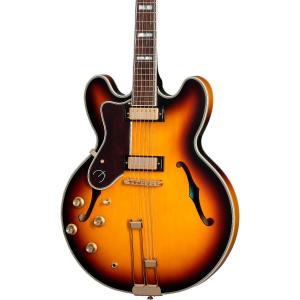 Epiphone Sheraton левосторонняя полуполая электрогитара винтажная Sunburst