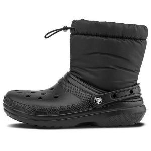 Кроссовки classic lined neo puff boots 'black' Crocs, черный