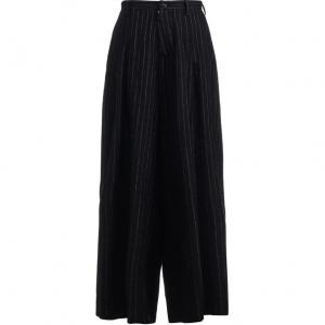 Yohji Yamamoto Женские повседневные брюки черного цвета