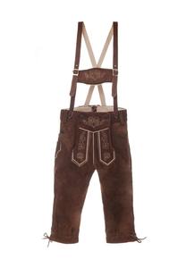 Детские традиционные кожаные брюки Edelnice, коричневый