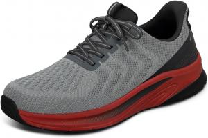 Мужские ортопедические кроссовки-слипоны Orthofeet Tilos с открытыми руками, красный/серый