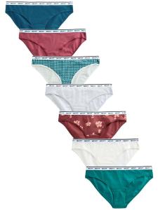 Трусики Next, цвет Cyan blue/mottled grey/Emerald/Burgundy/Wine red/White