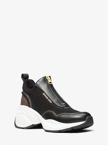 Кроссовки Zuma из комбинированных материалов Michael Kors, черный