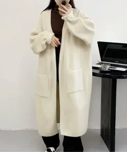 Однотонное длинное пальто-кардиган Aimoha - Select -, цвет Light Beige