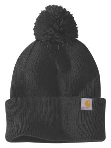 Кепка CARHARTT Beanie Knit Pom, черный