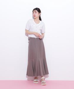 юбка-русалка с передней молнией