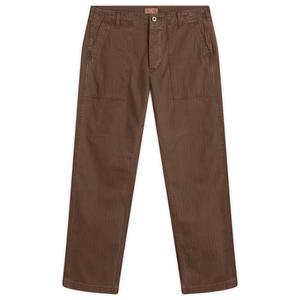 Брюки-Полукомбинезон в елочку Dubbleware, коричневый