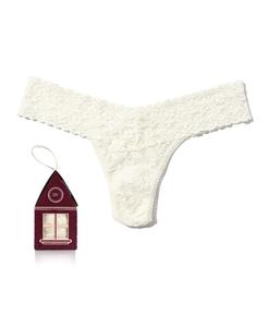 Женские кружевные трусики-стринги с низкой посадкой, в упаковке по одному Hanky Panky, Marshmallow