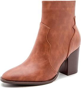 Женская мода Roimaash Осенние туфли на широком каблуке, 188 Brown