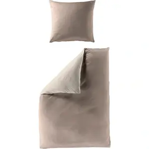 [T] Двустороннее постельное белье BIERBAUM «Modern Plain, производство Германия, высококачественное качество Renforcé из 100% хлопка, постельное белье и наволочка на молнии, сертифицированы STANDARD 100 by OEKO-TEX, можно использовать круглый год» (2 шт.