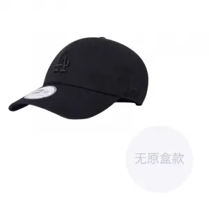 New Era Хлопковая бейсболка унисекс черная, Black