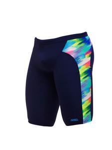 Funky Trunks Плавки Streaky Strokes Jammer, устойчивые к хлору, синего цвета