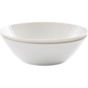 Чаша Сервировочная чаша HEIKE БЕЛАЯ 23 см, набор из 2 предметов, круглая, фарфор 2 шт. из фарфора. Красивые сервировочные и гарнирные чаши в наборе из 2 штук - элегантно и вневременно. Retsch Arzberg, белый
