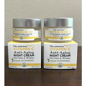 Biovene Barcelona The Conscious Антивозрастной ночной крем с витамином С и малиной, Biovene Barcelona