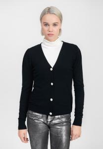 Кардиган INFLUENCER V-NECK WITH PUFFED SLEEVES, Black