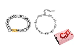 OMTO Браслет Titanium Steel Cuban Chain Unisex Silver