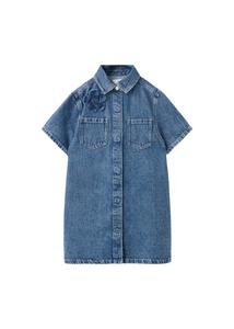 MANGO KIDS Платье 'Rose' в кобальтово-синем цвете