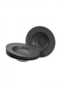 Тарелки для пасты Creatable Vesuvio, 4 предмета, черный