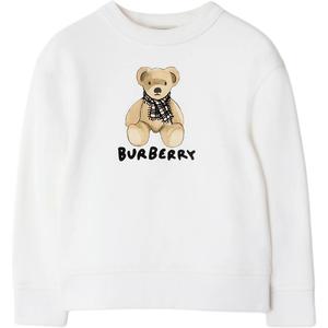 Burberry Белая детская толстовка Kids'
