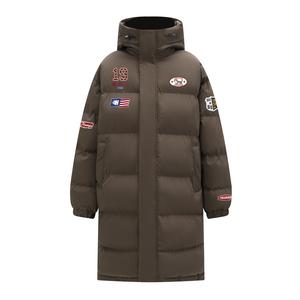 Пуховик Unisex Hooded Moderate Padded HUANQIU, coffee