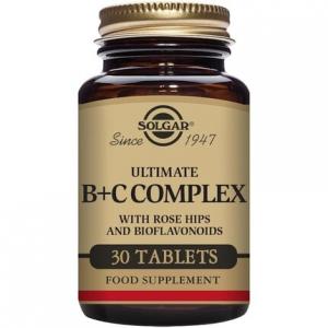 Комплексные таблетки Ultimate B Plus C, 30 шт., Solgar