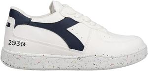 Мужские кроссовки Diadora Mi Basket Low 2030 с шнуровкой повседневные - белые