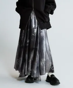 Выбираемая длина/блестящая юбка с неровным подолом, расклешенная книзу Jeanasis, цвет Silver And Other Colors(19)