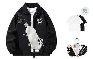 Куртки и пальто осенние Unisex CSKS, зеленый (в комплекте футболка и сумка через плечо)