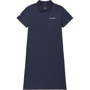 Женское платье с коротким рукавом DESCENTE, синий