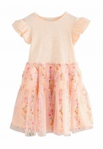 Платье из джерси REGULAR FIT-TIERED Next, фуксия