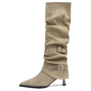 Ботинки Knee high для женщин ESTEE GEEA, хаки