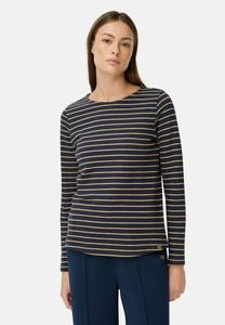Топ camel active Long sleeved top, Ink Bbue Stripes/Dark Blue