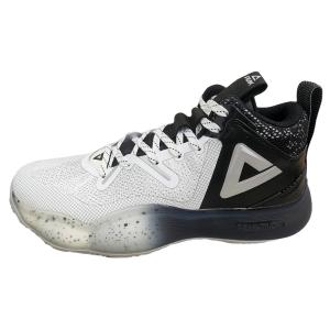 PEAK Beast 9 амортизирующие противоскользящие и износостойкие поддерживающие низкие баскетбольные кроссовки мужские белый черный белый черный, цвет White Black