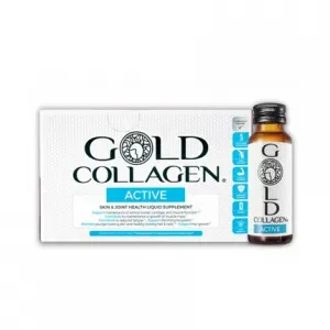 Активная жидкая добавка Gold Collagen для кожи, волос и суставов - 10 флаконов по 50 миллилитров Minerva Research Labs