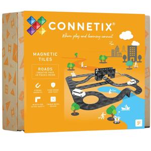 Пакет Creative Roads Pack с магнитными дорожными блоками из 48 элементов Connetix
