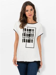 Футболка с принтом цвета экрю WITT WEIDEN