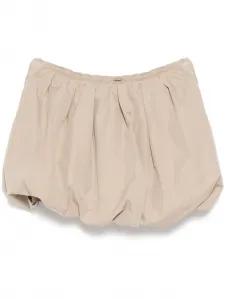Плиссированная юбка с укороченной талией Jnby, бежевый