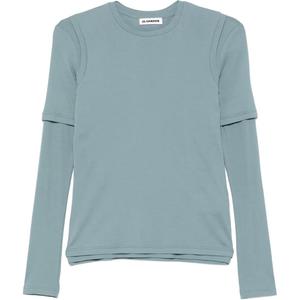 Хлопковая футболка JIL SANDER, синий