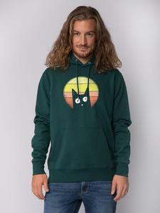 Толстовка wat? Apparel Sweatshirt Sunset Cat, цвет Glazed Green