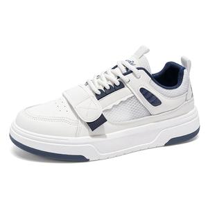 SHOUBA Износостойкие легкие дышащие лоу-топ скейтбордские кроссовки мужские бело-красные, цвет White Red