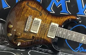 PRS Hollowbody II Piezo Черно-Золотой с задним мостом