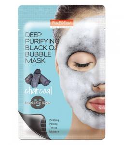 PUREDERM Корейская пузырьковая маска УГОЛЬ, 20 г