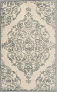 Ковер SAFAVIEH, 79 x 122 см, Paradise Collection, Grey & Multi, медальоновый вискозный дизайн, идеально для помещений с высокой проходимостью: прихожая, гостиная, спальня (PAR348-2740)